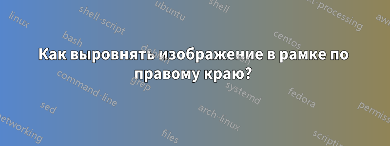 Как выровнять изображение в рамке по правому краю?