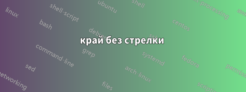 край без стрелки