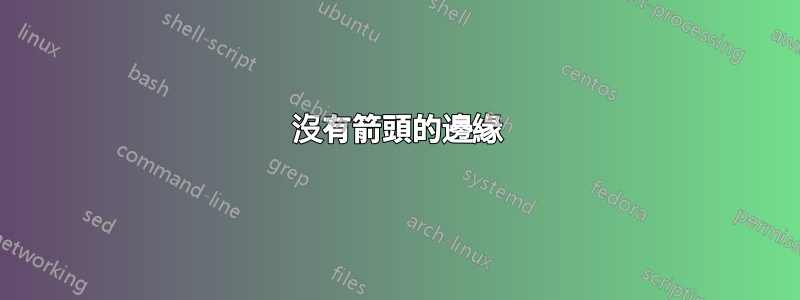 沒有箭頭的邊緣