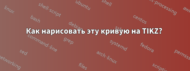Как нарисовать эту кривую на TIKZ?
