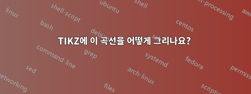 TIKZ에 이 곡선을 어떻게 그리나요?