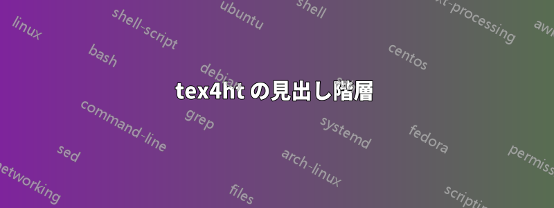 tex4ht の見出し階層