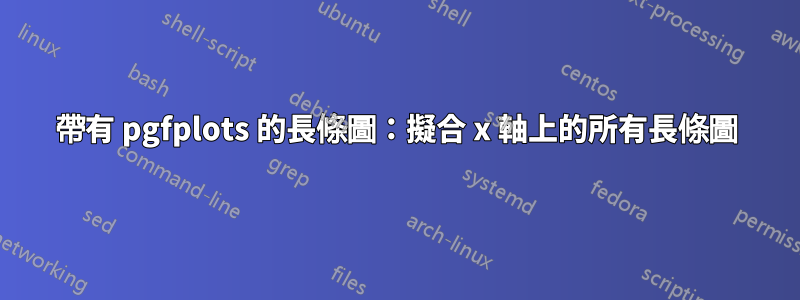 帶有 pgfplots 的長條圖：擬合 x 軸上的所有長條圖