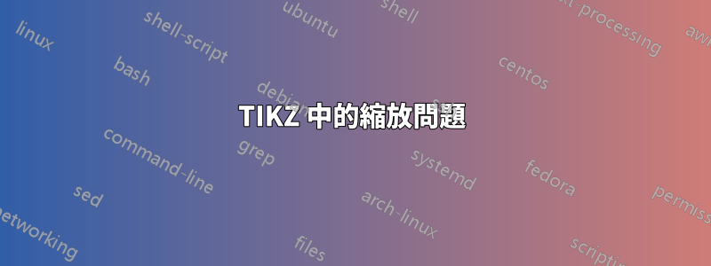 TIKZ 中的縮放問題