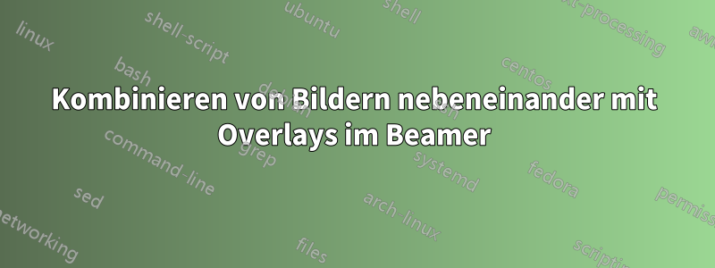 Kombinieren von Bildern nebeneinander mit Overlays im Beamer