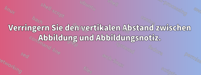 Verringern Sie den vertikalen Abstand zwischen Abbildung und Abbildungsnotiz.