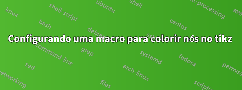 Configurando uma macro para colorir nós no tikz
