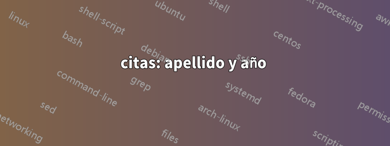 citas: apellido y año