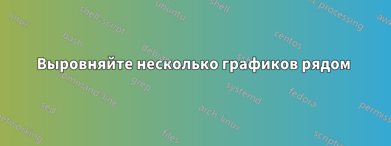 Выровняйте несколько графиков рядом