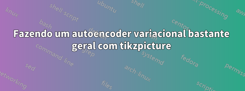 Fazendo um autoencoder variacional bastante geral com tikzpicture