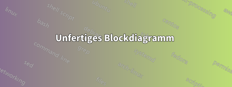 Unfertiges Blockdiagramm