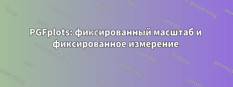 PGFplots: фиксированный масштаб и фиксированное измерение