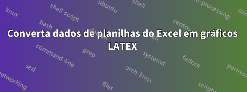 Converta dados de planilhas do Excel em gráficos LATEX