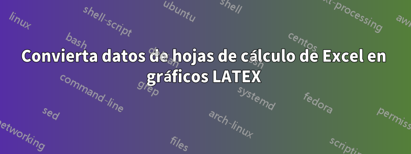 Convierta datos de hojas de cálculo de Excel en gráficos LATEX