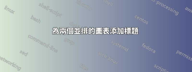 為兩個並排的圖表添加標題