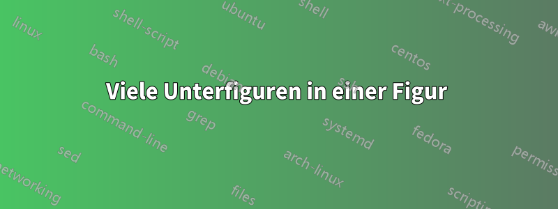 Viele Unterfiguren in einer Figur