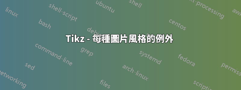 Tikz - 每種圖片風格的例外