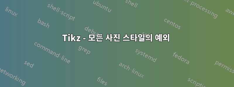 Tikz - 모든 사진 스타일의 예외