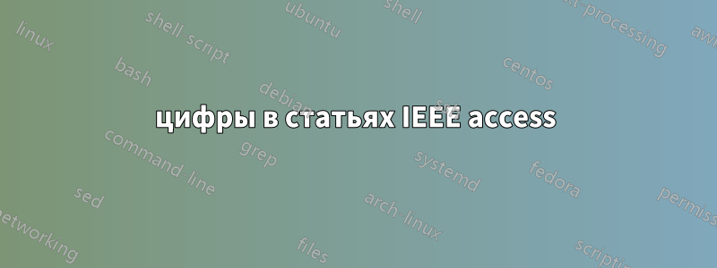 цифры в статьях IEEE access