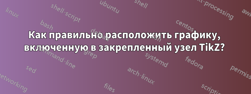 Как правильно расположить графику, включенную в закрепленный узел TikZ?