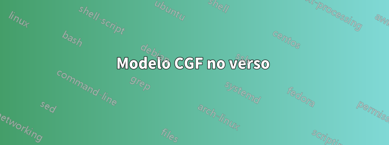 Modelo CGF no verso