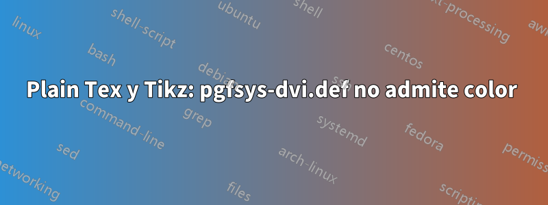 Plain Tex y Tikz: pgfsys-dvi.def no admite color