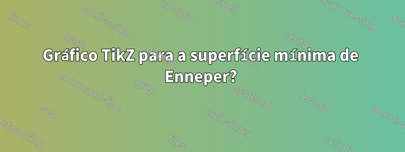 Gráfico TikZ para a superfície mínima de Enneper?