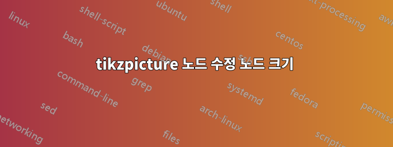 tikzpicture 노드 수정 노드 크기