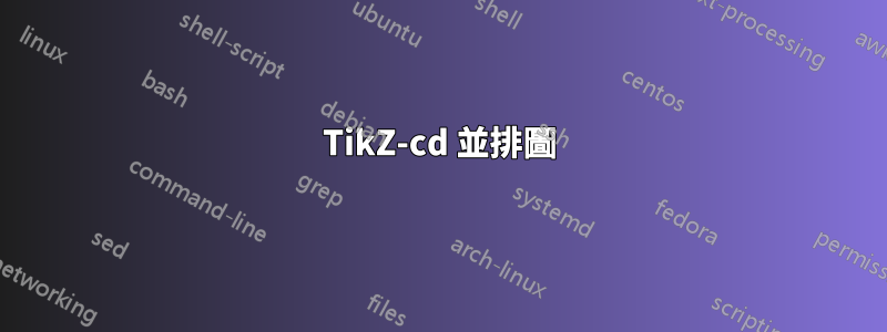 TikZ-cd 並排圖