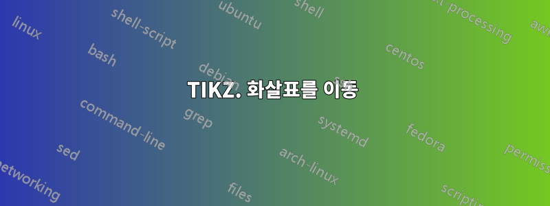 TIKZ. 화살표를 이동