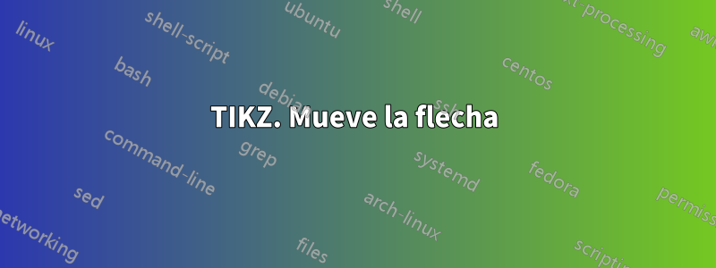 TIKZ. Mueve la flecha