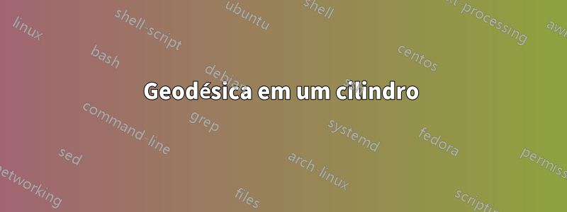 Geodésica em um cilindro