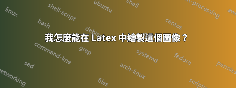 我怎麼能在 Latex 中繪製這個圖像？