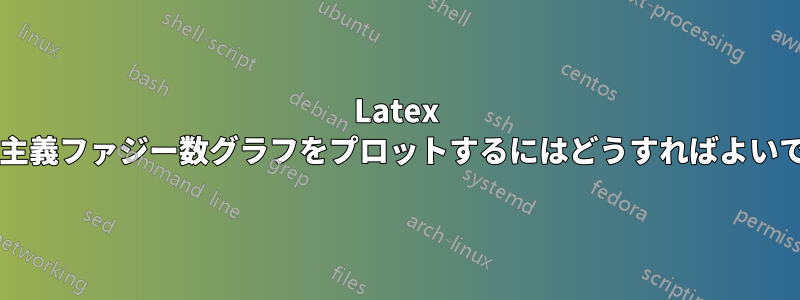 Latex で台形直観主義ファジー数グラフをプロットするにはどうすればよいでしょうか?