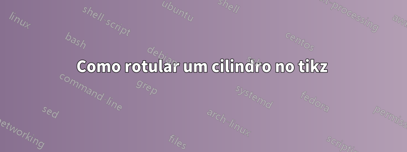 Como rotular um cilindro no tikz