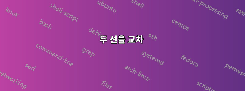 두 선을 교차