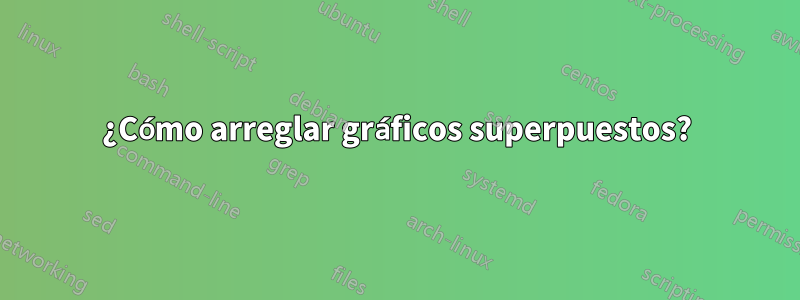 ¿Cómo arreglar gráficos superpuestos?