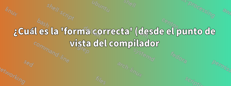 ¿Cuál es la 'forma correcta' (desde el punto de vista del compilador) de comenzar una línea con \ref{}?