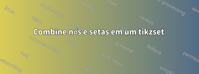 Combine nós e setas em um tikzset