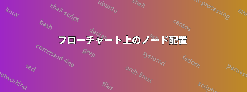 フローチャート上のノード配置