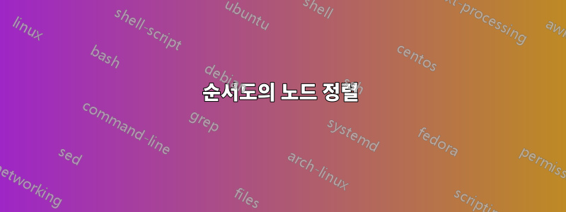 순서도의 노드 정렬