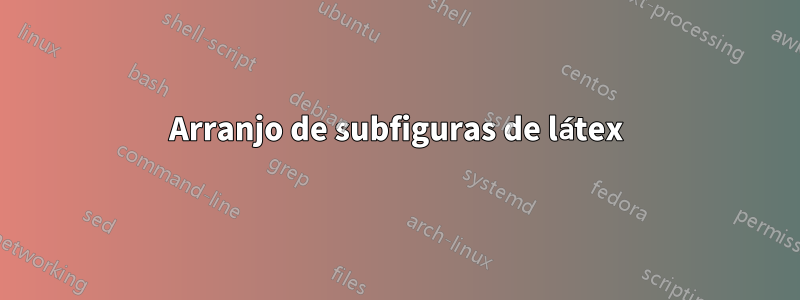 Arranjo de subfiguras de látex