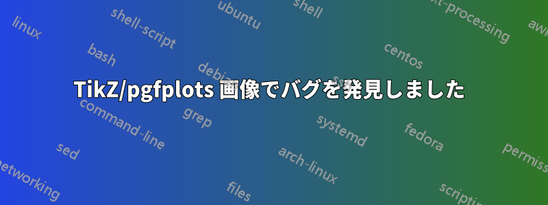TikZ/pgfplots 画像でバグを発見しました 