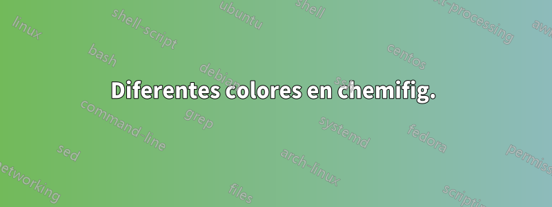 Diferentes colores en chemifig.