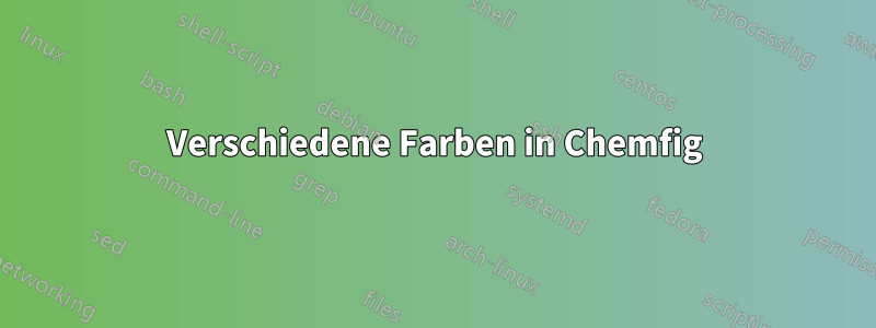 Verschiedene Farben in Chemfig