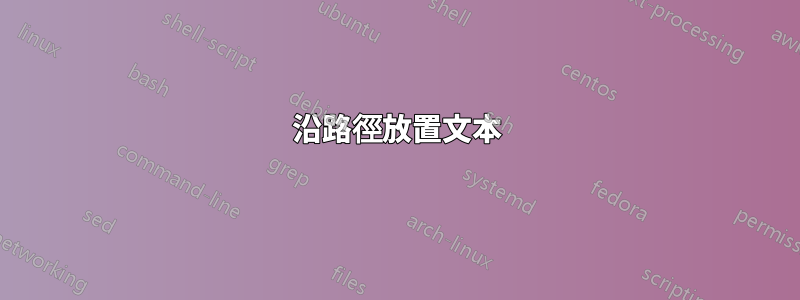 沿路徑放置文本