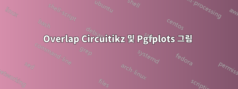 Overlap Circuitikz 및 Pgfplots 그림