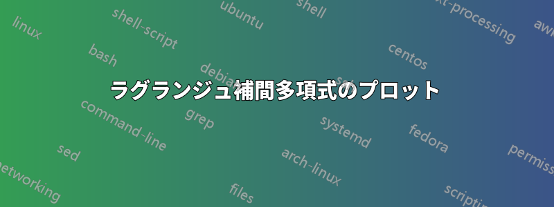 ラグランジュ補間多項式のプロット