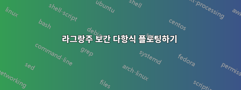 라그랑주 보간 다항식 플로팅하기