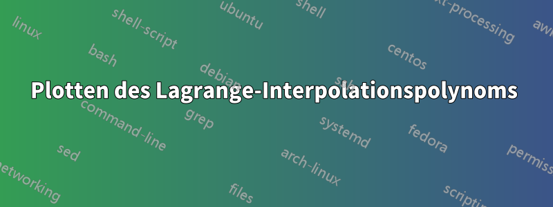 Plotten des Lagrange-Interpolationspolynoms